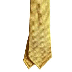 Solid Silk Grenadine Grossa Tie - Untipped - Yellow