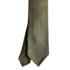 Solid Silk Grenadine Grossa Tie - Untipped - Olive Green