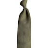 Solid Silk Grenadine Grossa Tie - Untipped - Olive Green