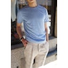 Knitted T-Shirt - Light Blue