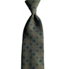 Floral Ancient Madder Silk Tie - Untipped - Green/Navy/Brown