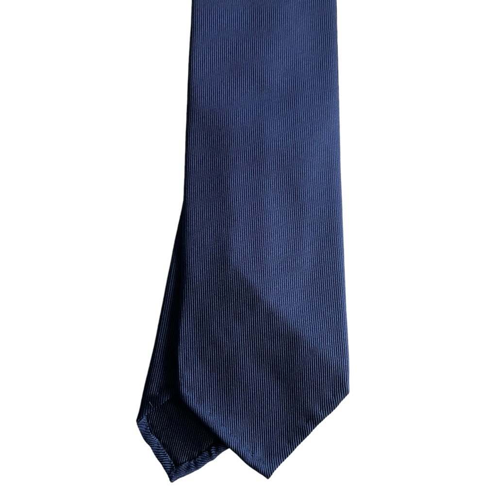 Solid 50 oz Silk Tie - Untipped -  Neapolitan Blue