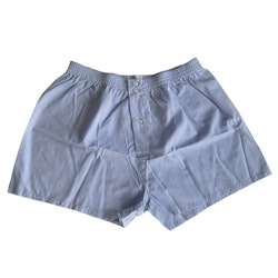 Solid Cotton Boxers - Light Blue