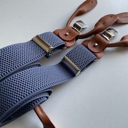 Solid Textured Suspenders Stretch - Light Navy Blue