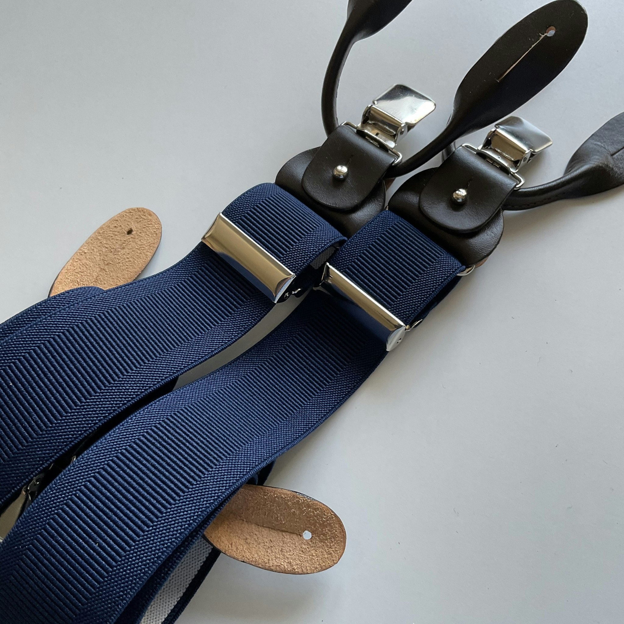 Solid Suspenders Stretch - Navy Blue