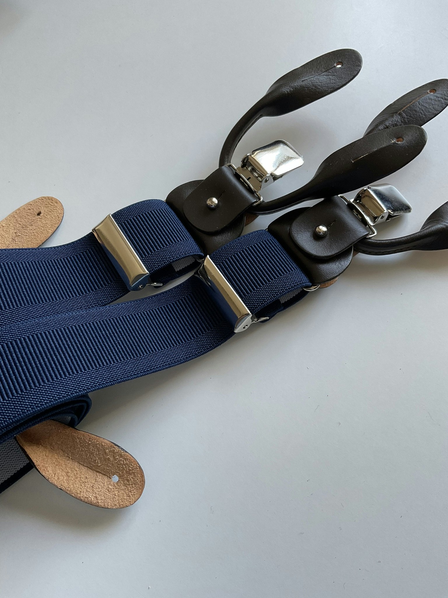 Solid Suspenders Stretch - Navy Blue