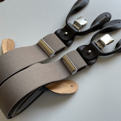 Solid Suspenders Stretch - Light Brown