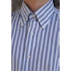 Randig Oxfordskjorta - Button Down - Mellanblå/Vit