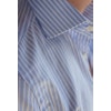 Smalrandig Oxfordskjorta - Cutaway - Ljusblå/Vit