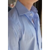 Small Squared Poplin Shirt - Cutaway - Light Blue/White