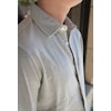 Pikéskjorta med lång ärm - Grå/Beige