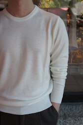 Crewneck Merino Pullover - Cream