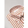 Smalrandig Poplinskjorta - Button Down - Dusty Orange/Vit