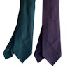 Textured Cashmere Tie - Untipped - Dark Green