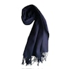 Solid Wool Scarf - Navy Blue