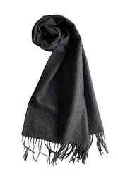 Solid Wool Scarf - Charcoal