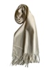 Solid Wool Scarf - Cream White