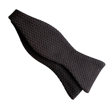 Semi Solid Grenadine Silk Bow Tie - Bourgogne