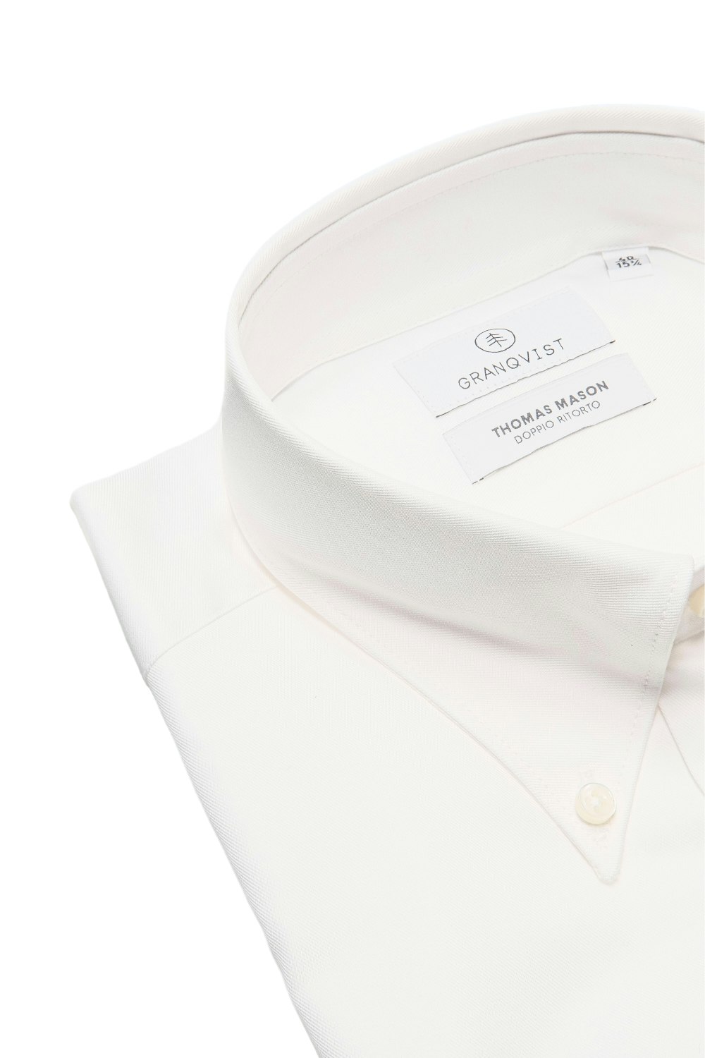 Premium Solid Twill Shirt - Button Down - White