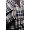 Large Check Flannel Pyjamas - Navy Blue/Brown/White