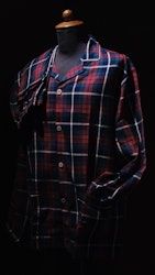 Large Check Flannel Pyjamas - Red/Navy Blue/Green