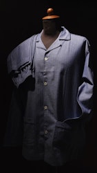 Herringbone Flannel Pyjamas - Mid Navy Blue
