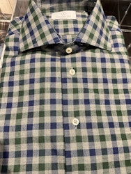 Check Flannel Shirt - Grey/Navy/Green