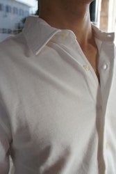 Long sleeve Piké Shirt - Cutaway - White