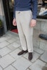 Linen trousers with drawstring - Beige