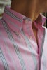 Thin Stripe Oxford Button Down Shirt - Pink/Green/Navy Blue/White