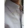 Randig Oxfordskjorta Button Down - Marinblå/Vit