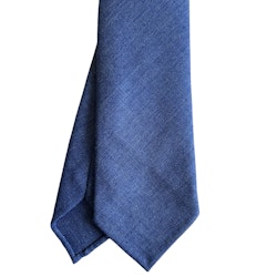 Solid Bamboo Tie - Untipped - Mid Blue