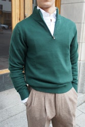 Half Zip Merinoull 7 gg - Grön