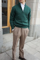 Half Zip Merinoull 7 gg - Grön