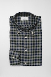 Check Flannel Shirt - Grey/Navy/Green