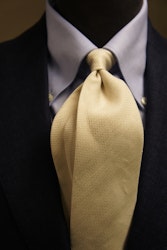 Solid Linen/Silk Tie - Sand Beige