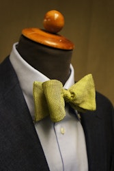 Textured Garza Silk Bow Tie - Light Green