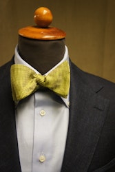 Textured Garza Silk Bow Tie - Light Green