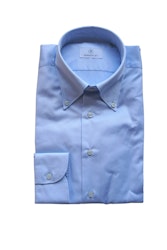 Premium Dobbyskjorta - Button Down - Ljusblå