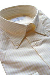 University Stripe Oxford Button Down Shirt - Yellow/White