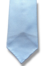 Solid Silk Grenadine Fina Tie - Untipped - Light Blue
