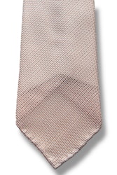 Solid Silk Grenadine Fina Tie - Untipped - Salmon