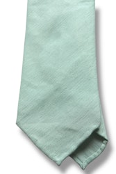 Solid Linen Silk Tie - Untipped - Mint Green