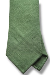 Solid Linen Tie - Untipped - Green