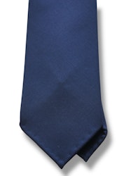 Solid Wool Tie - Untipped - Navy Blue