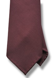 Solid Wool Tie - Untipped - Bourgogne