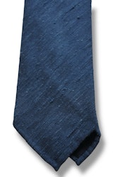 Solid Shantung Tie - Untipped - Light Navy Blue