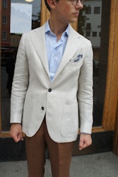 Hundtand Linnekavaj - Okonstruerad - Beige
