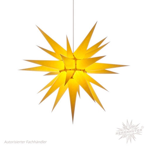 Herrnhuter Stjärna i7 gul - 70cm