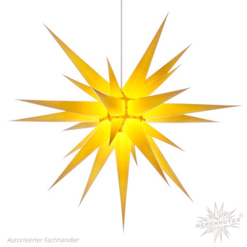 Herrnhuter Stjärna i8 gul - 80cm